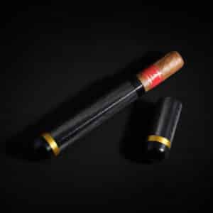 Black Portable Aluminum Alloy Cigar Tube