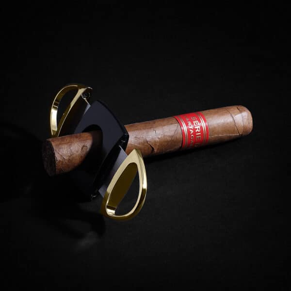 Customized Black Card Society Double-Edged Cigar Guillotine-Black and Gold