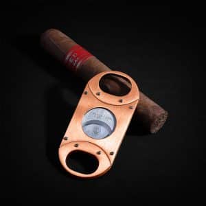 Customized Black Card Society Double-Edged Cigar Guillotine-Brushed Copper