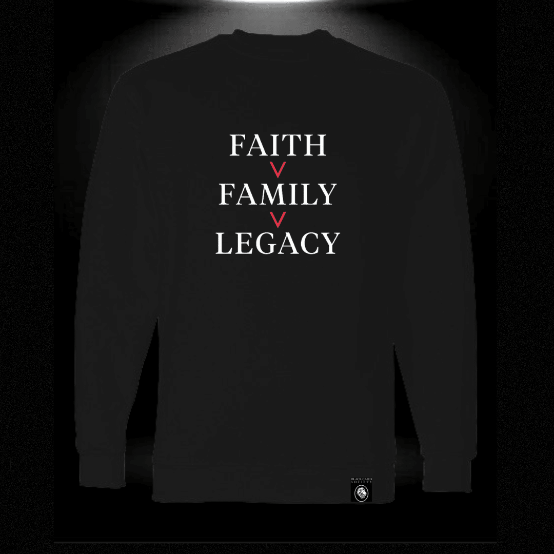 Faith Family Legacy Crewneck - Black